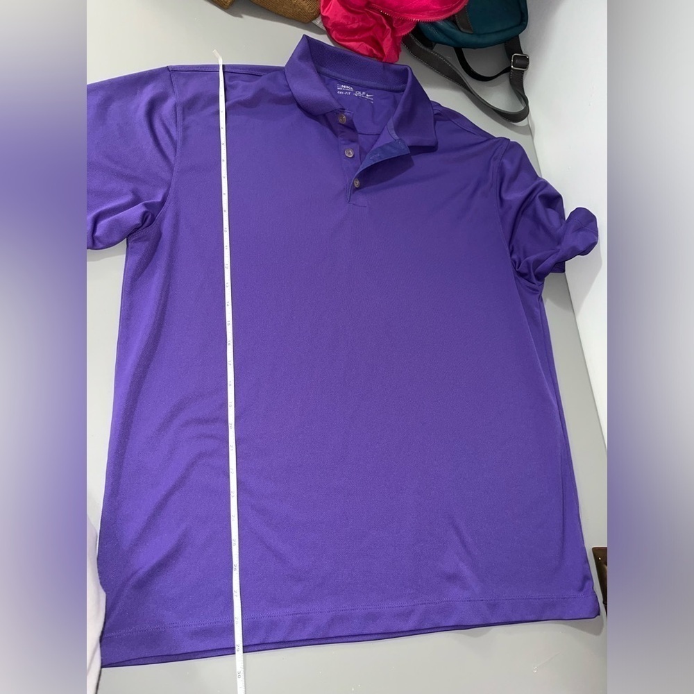 3/25$ (Mix&Match) Nike Polo Golf Shirt Moisture Wicking Dri Fit Purple XL - Picture 7 of 12